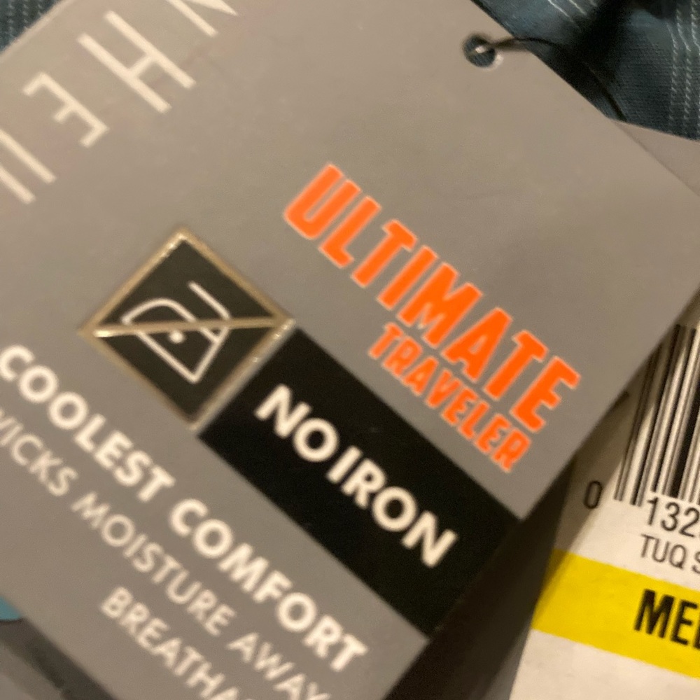 NWT Van Heusen Men”s Short sleeve Shirt Size Medium - Picture 5 of 9